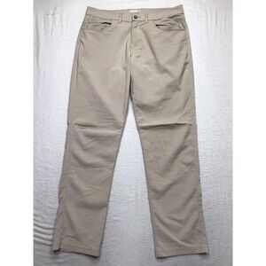 TASC Motion Pant Men 32x30 (32/32 tag) Light Khaki Bamboo Stretch Golf TM690
